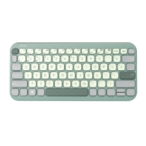 ASUS Marshmallow Tastatur KW100, QWERTY US Layout, kabellos, Bluetooth, flaches Profil, Farbe Oat Milk 90XB0880-BKB040