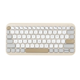 ASUS Marshmallow Tastatur KW100, QWERTZ DE Layout, kabellos, Bluetooth, flaches Profil, Farbe Oat Milk 90XB0880-BKB060