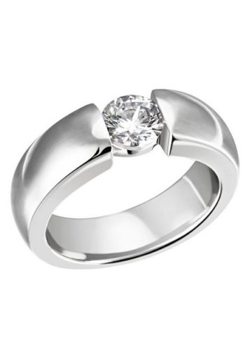 Firetti Fingerring Schmuck Geschenk Silber 925 Silberring Ring Spannring-Optik glitzernd, mit Zirkonia (synth)