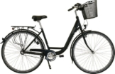 HAWK Bikes Cityrad HAWK City Wave Premium Plus Black, 3 Gang Shimano Nexus Schaltwerk, für Damen und Herren