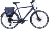 HAWK Bikes Trekkingrad HAWK Trekking Gent Deluxe Plus Ocean Blue, 20 Gang Shimano Shimano CUES Schaltwerk, für Herren