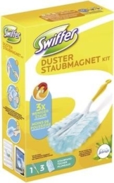 Swiffer Staubmagnet Starterset (Griff + 3 Tücher) mit Febrezeduft
